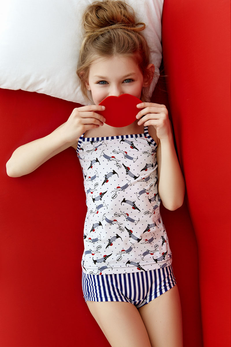 6412 Комплект для девочки: майка+шорты Anabel Arto