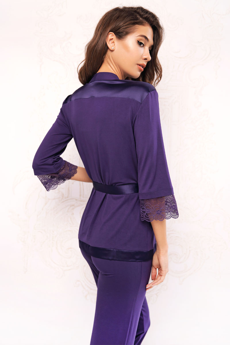 7027-6219-2 Комплект-тройка (майка+брюки+халат)