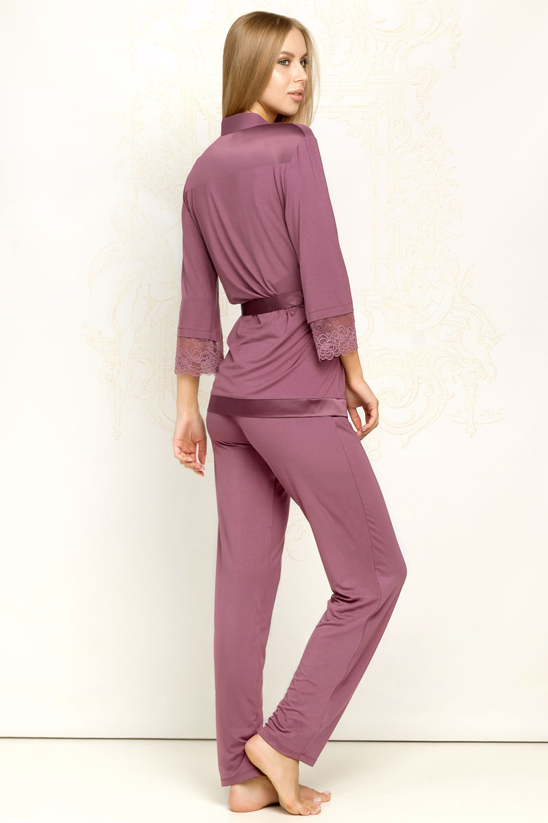 7027-6219-2 Комплект-тройка (майка+брюки+халат)